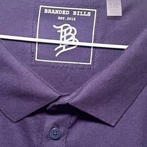 Branded Bills Men's Polo Shirt in Navy Blue XXXL